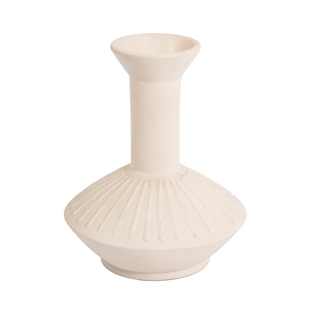 Elk Home Doric Vase - Medium White