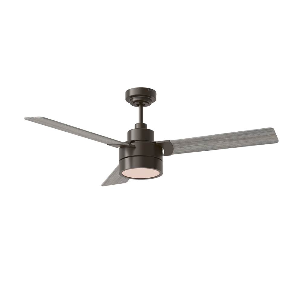 Generation Lighting Jovie 52'' Indoor/Outdoor Dimmable Integrated LED Aged Pewter Ceiling Fan with Light Kit Wall Control and Manual Reversible Motor