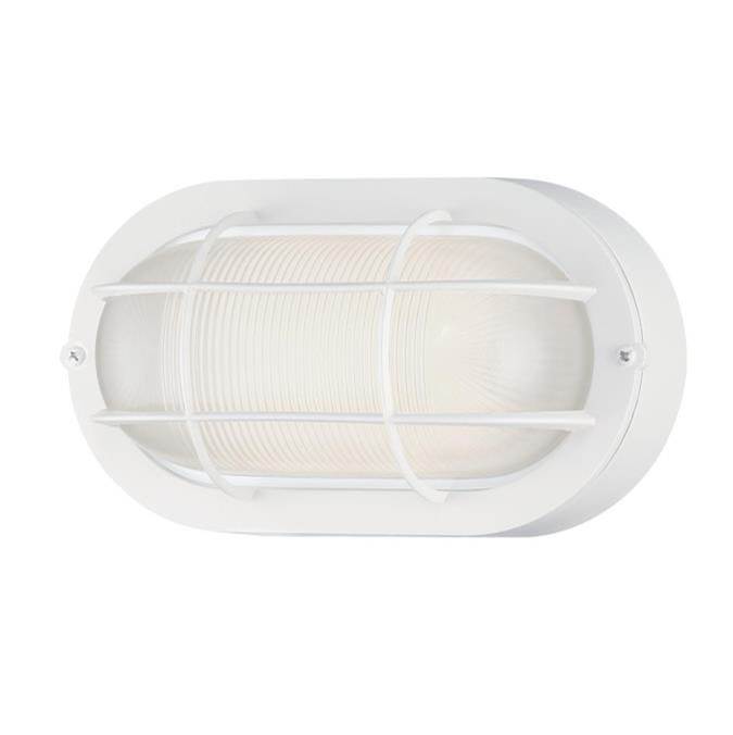Westinghouse 6W Dim Led Wall Text Wh W/Wh Glass Lens