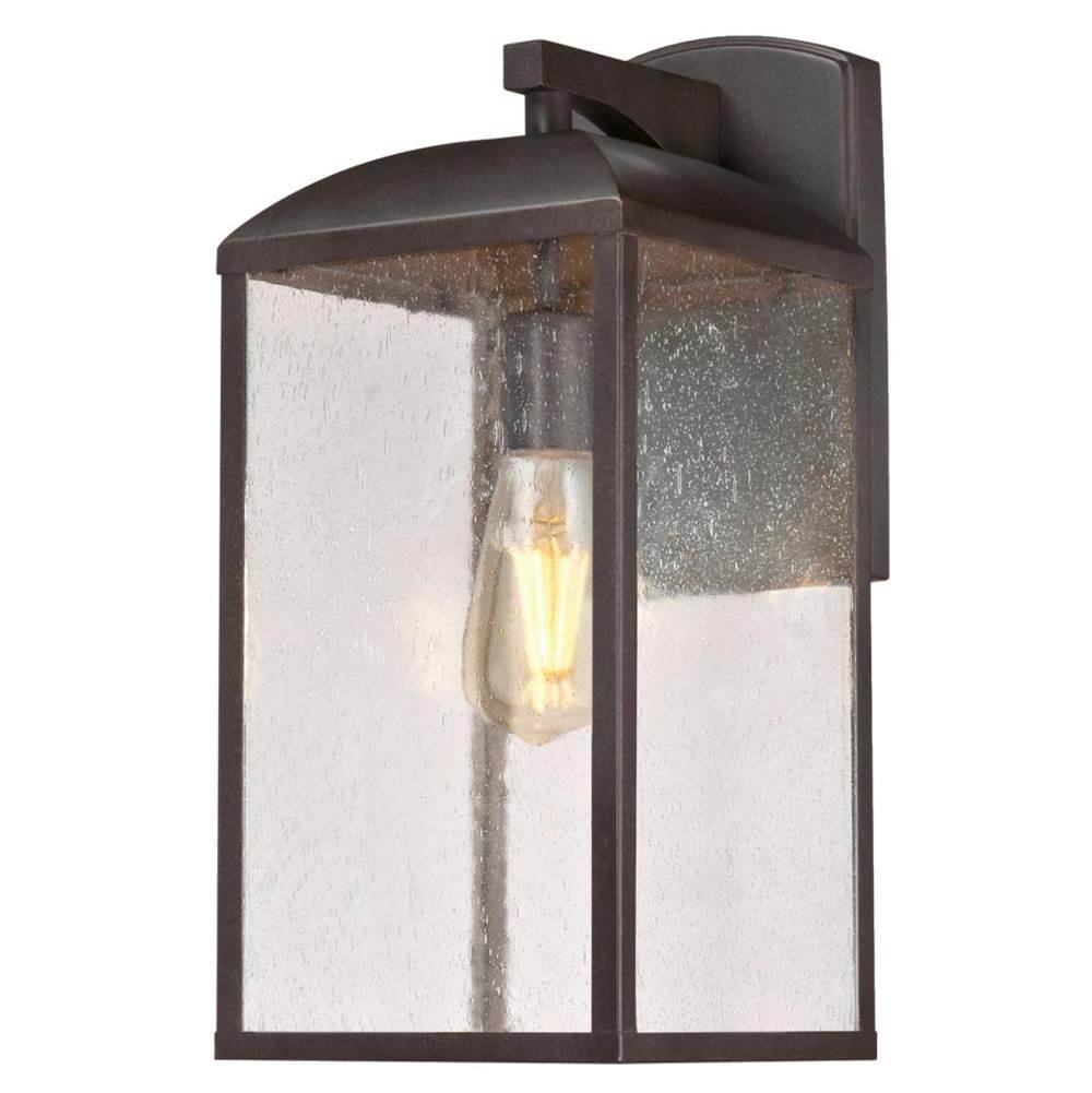 Westinghouse Westinghouse Lighting Piazza One-Light Outdoor Wall Fixture, Victorian Bronze Finish with Clear Seeded Glass