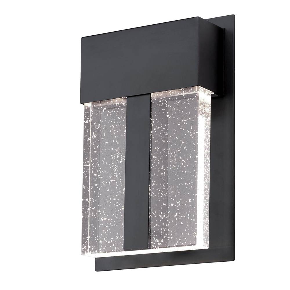 Westinghouse Westinghouse Lighting Cava II One-Light LED Outdoor Wall Fixture, Matte Black Finish with Bubble Glass