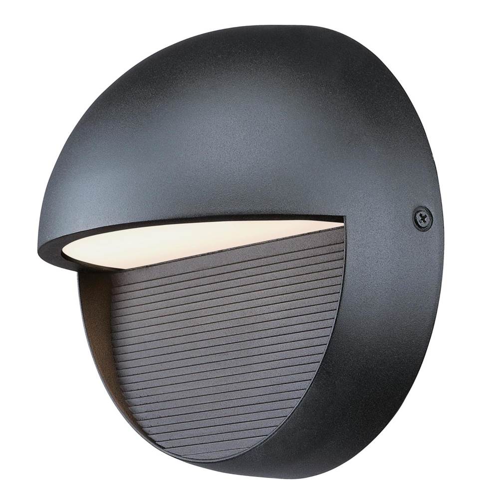 Westinghouse Westinghouse Lighting Winslett One-Light Dimmable LED Outdoor Wall Fixture, Dark Sky Friendly, Textured Black Finish with Frosted Glass