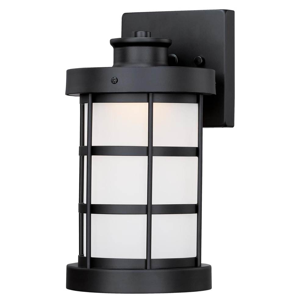 Westinghouse Westinghouse Lighting Barkley One-Light Dimmable LED Outdoor Wall Fixture, Matte Black Finish with Frosted Glass