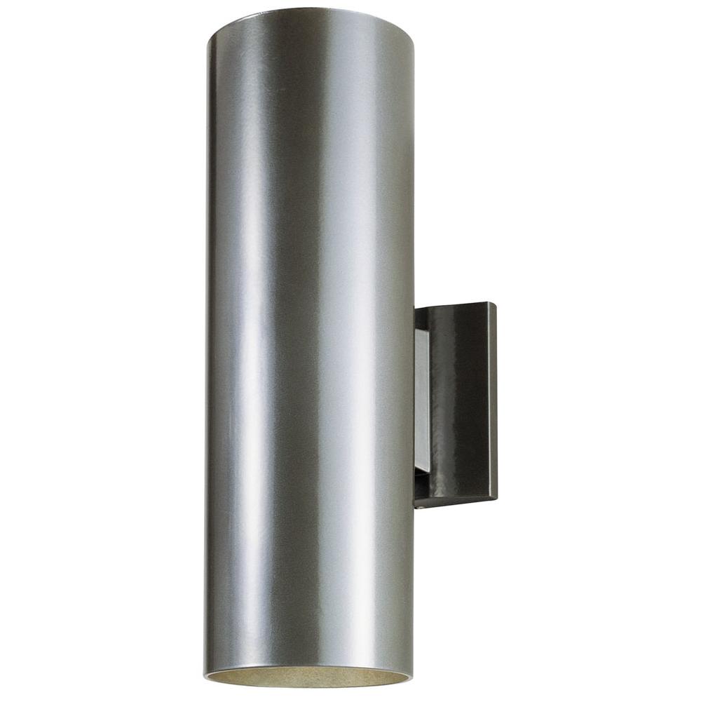 Westinghouse Two-Light Up and Down Light Outdoor Wall Fixture, Polished Graphite Finish