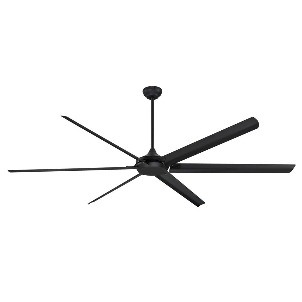 Westinghouse Westinghouse Lighting Widespan 100-Inch 6-Blade Matte Black Indoor Ceiling Fan, DC Motor, Remote Control Included